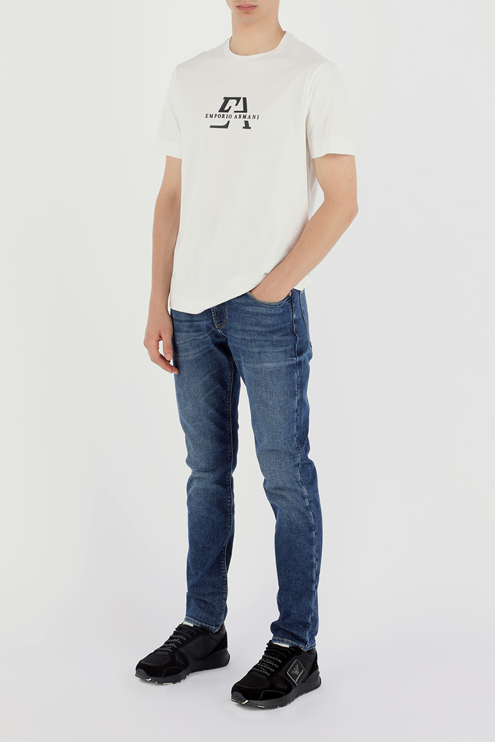 Regular waistline Jeans in Blue Wash